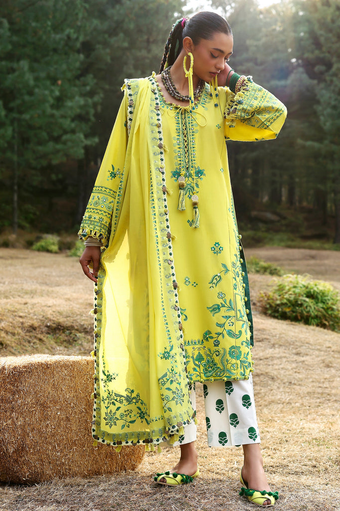 Zaha Neelum Luxury Lawn – ELAYA (ZL25-10 B)