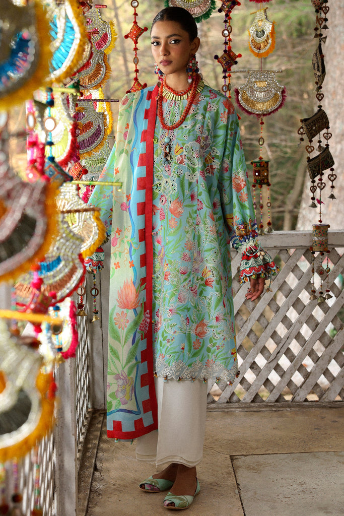 Zaha Neelum Luxury Lawn – ZARAAH (ZL25-08 B)