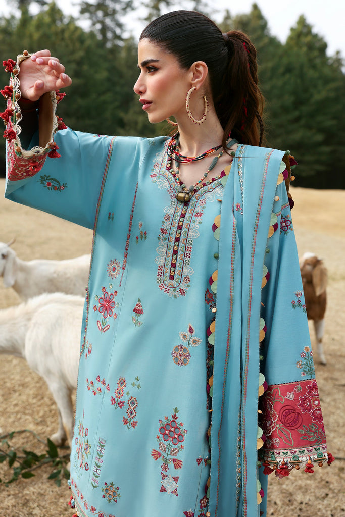 Zaha Neelum Luxury Lawn – RHEA (ZL25-14 A)