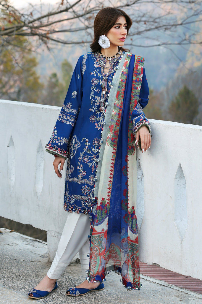 Zaha Neelum Luxury Lawn – MAYA (ZL25-15 B)