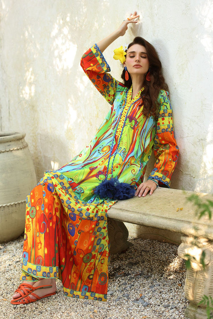 Gul Ahmed · The Joy of Summer – 1 Piece Cotton Silk Kaftan KFN-52001