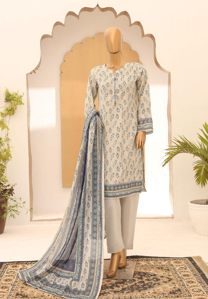 Riwayat Stitched Printed Lawn Suit – R-4