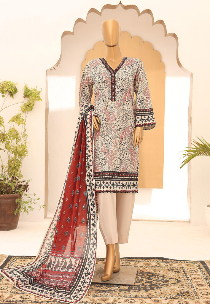 Riwayat Stitched Printed Lawn Suit – R-6