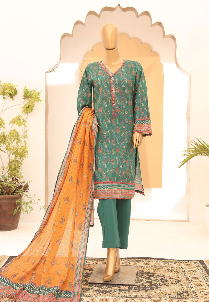 Riwayat Stitched Printed Lawn Suit – R-9