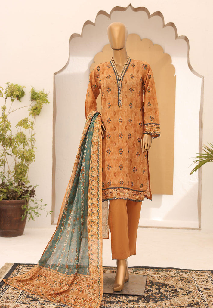 Riwayat Stitched Printed Lawn Suit – R-1