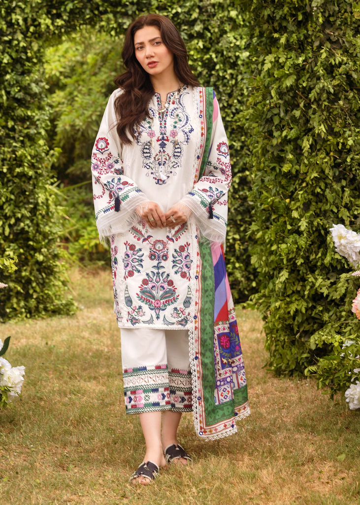 Sadaf Fawad Khan Siraa Festive Lawn X Mahira Khan – Suzani (A)