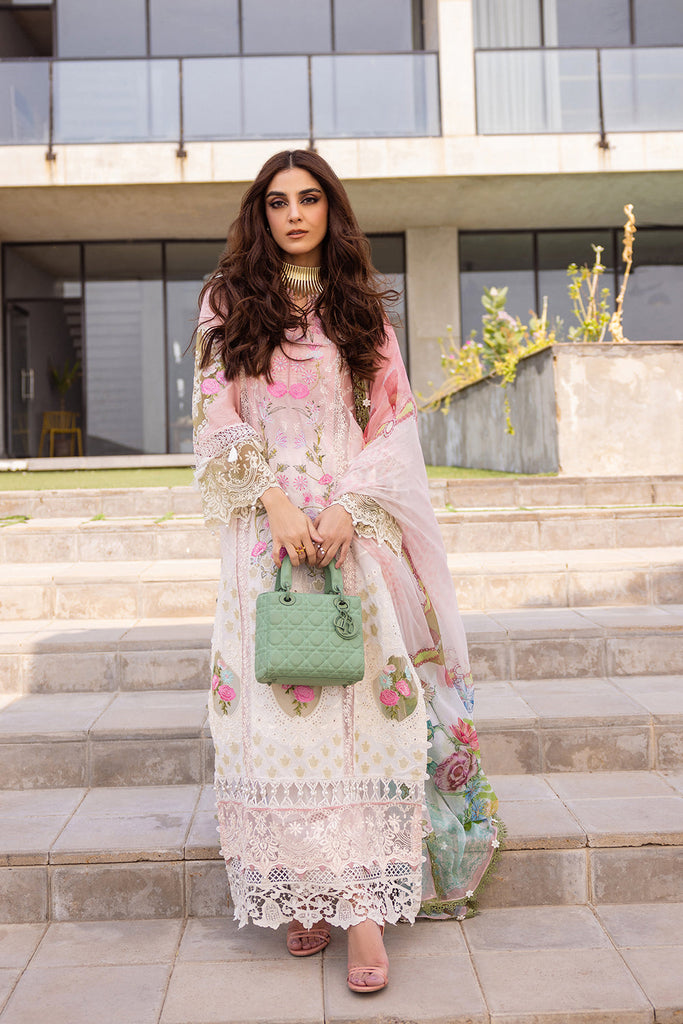 Saira Rizwan X Maya Ali Luxury Lawn Collection 2024 – LAUREL - SRLL24-01