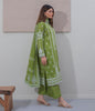 Zellbury Shirt Shalwar Dupatta – Green – Cambric Suit-0637