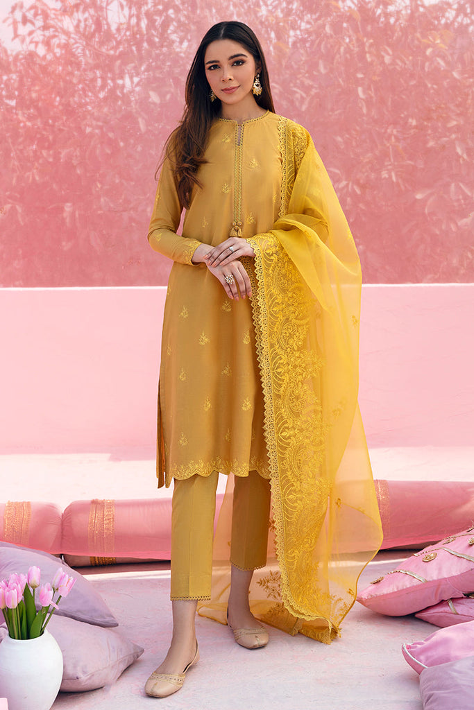 Cross Stitch Mahiri Lawn Collection – MUSTARD CEYLON