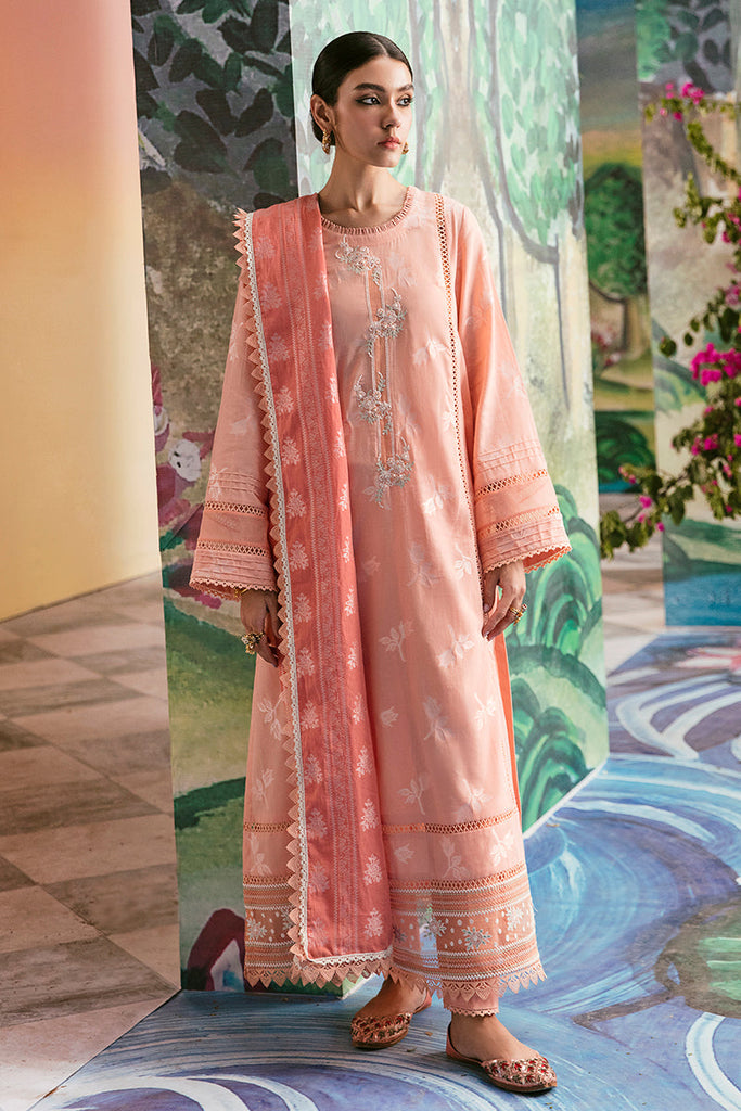 Cross Stitch Festive Eid Lawn Collection Vol-2 – PRIM ROSE-3PC COTTON JACQUARD SUIT