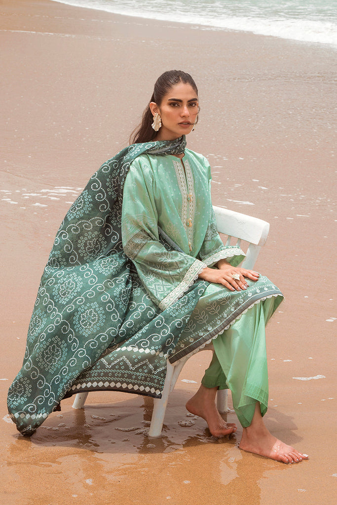 Cross Stitch Satin Collection JADE ADORN-3PC SATIN PRINTED SUIT