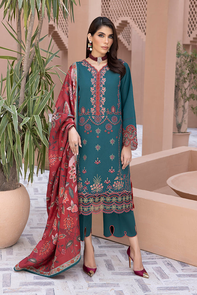 Rang Rasiya Carnation Karandi Collection with Shawl – Emel