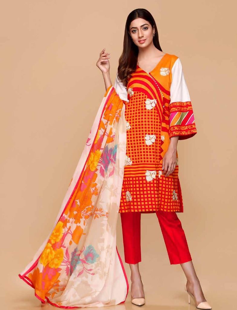 Charizma Yellow Series Spring/Summer Lawn Collection – YE-04A