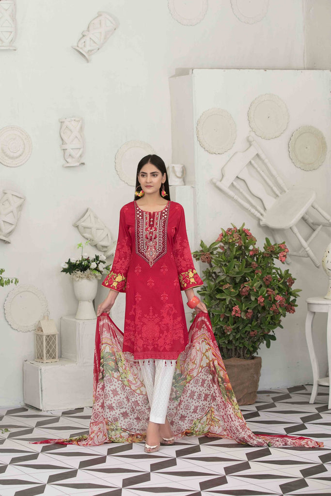 Raqami Lawn Collection by Tawakkal Fabrics – D-1616