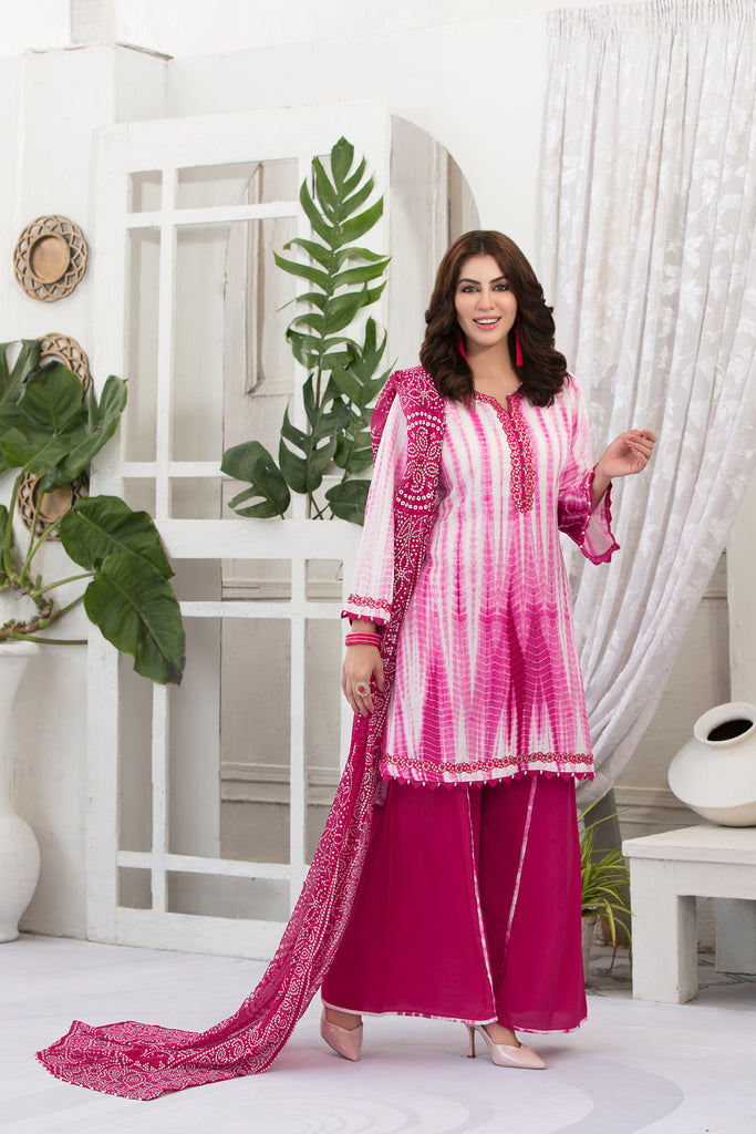 Hayal Tie & Dye Slub Linen Collection by Tawakkal – D-1848