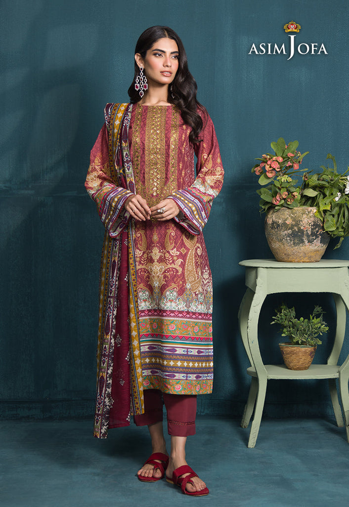 Asim Jofa Gul Rung Stitched/Pret Collection – AJGR-19