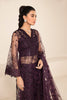 Alizeh Lamhay Festive Formal Collection – Embroidered Net Plum - V15D08 - Maya