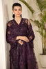 Alizeh Lamhay Festive Formal Collection – Embroidered Net Plum - V15D08 - Maya