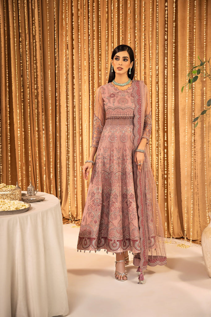 Alizeh Mehfil-e-Uroos Formal Collection – Anamta - V16D06 Embroidered Net Pink