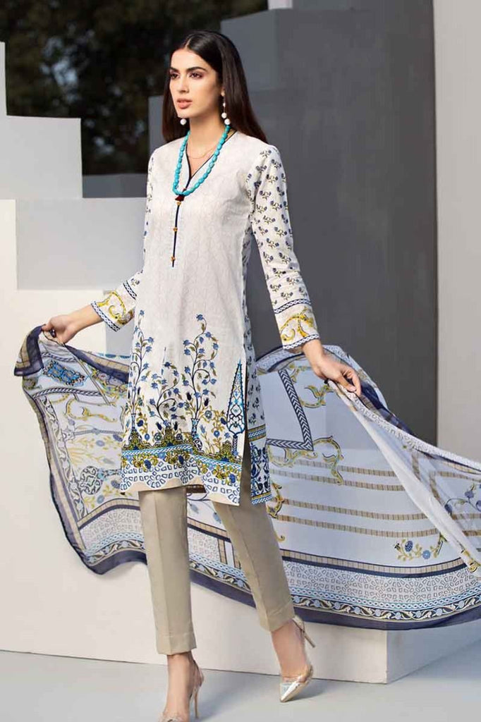 Gul Ahmed Malmal Collection 2019 – 3 PC Lawn Suit BM-125