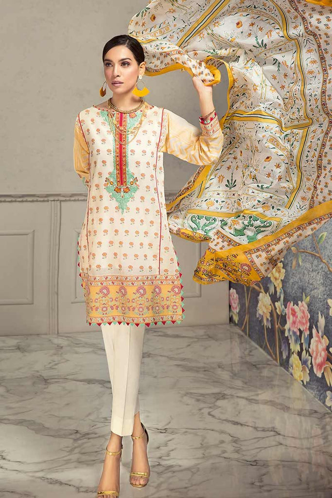 Gul Ahmed Summer Premium Collection 2019 – 3 PC SS-185