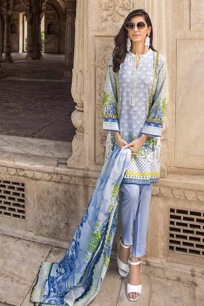 Gul Ahmed Cambric Collection 2019 – 3 PC Printed Cambric – CBN-99A