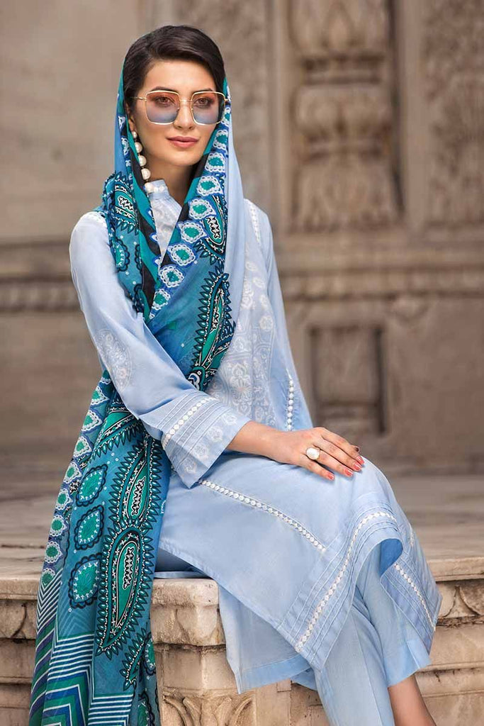 Gul Ahmed Cambric Collection 2019 – 3 PC Printed Cambric – CBN-91A