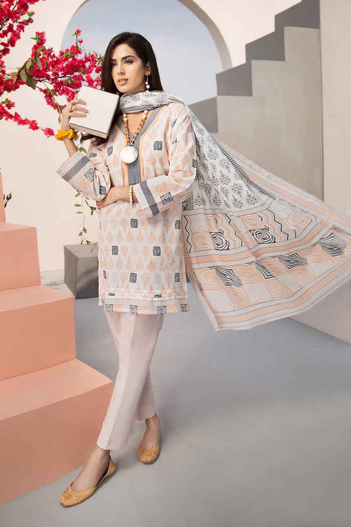 Gul Ahmed Malmal Collection 2019 – 3 PC Lawn Suit CL-560 B