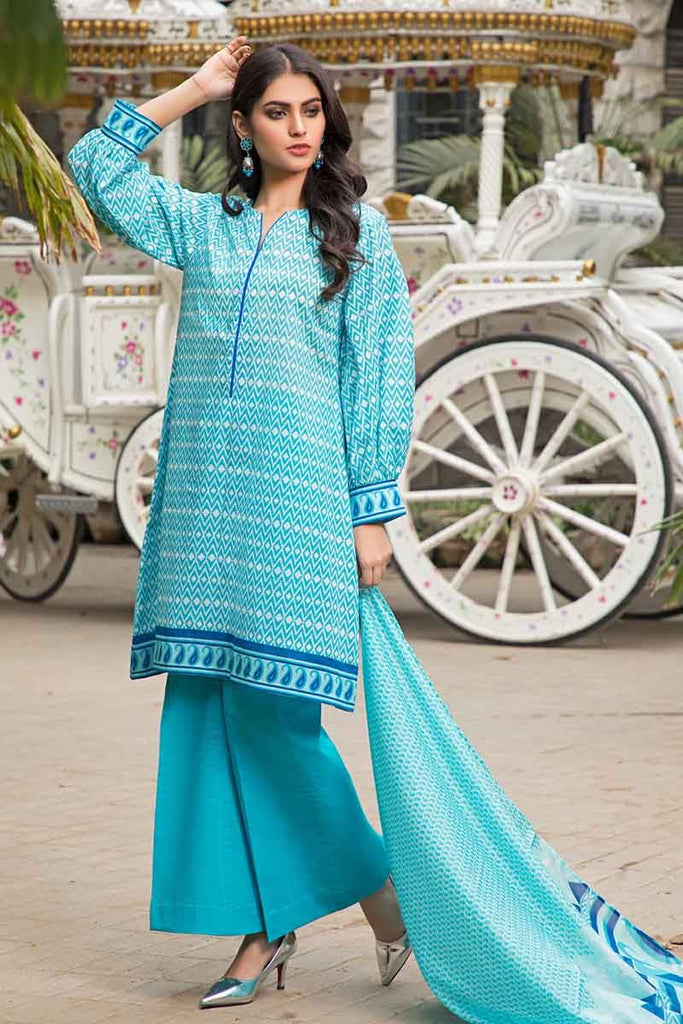 Gul Ahmed Malmal Collection 2019 – 3 PC Lawn Suit CL-549 A