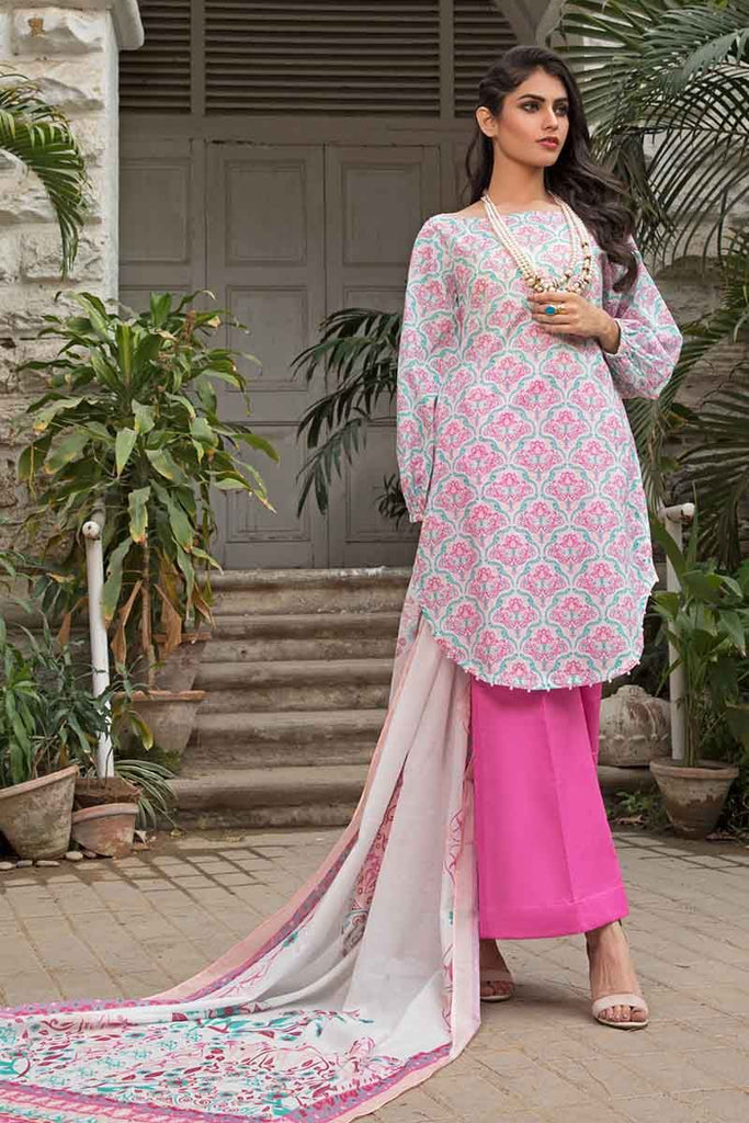 Gul Ahmed Malmal Collection 2019 – 3 PC Lawn Suit CL-520 B