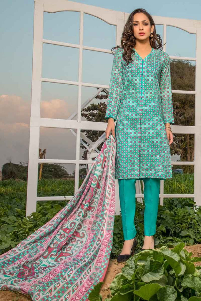 Gul Ahmed Malmal Collection 2019 – 3 PC Lawn Suit CL-521 B – YourLibaas