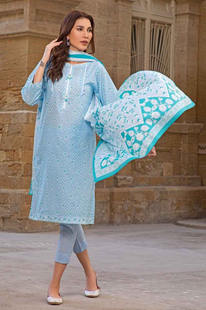 Gul Ahmed Malmal Collection 2019 – 3 PC Lawn Suit CL-561 B