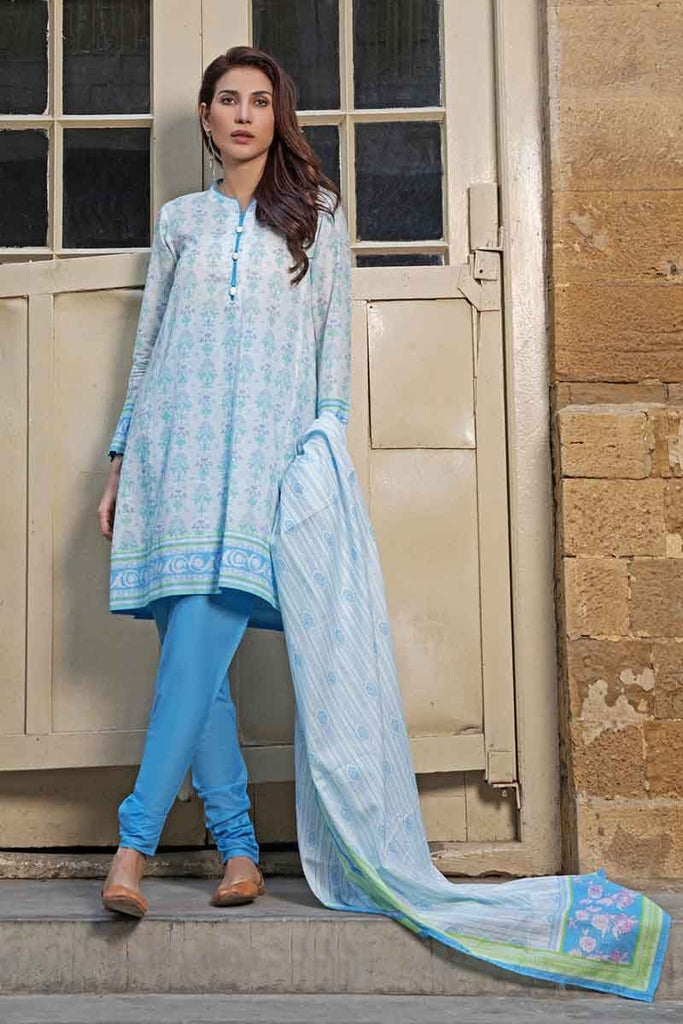 Gul Ahmed Malmal Collection 2019 – 3 PC Lawn Suit CL-557 B