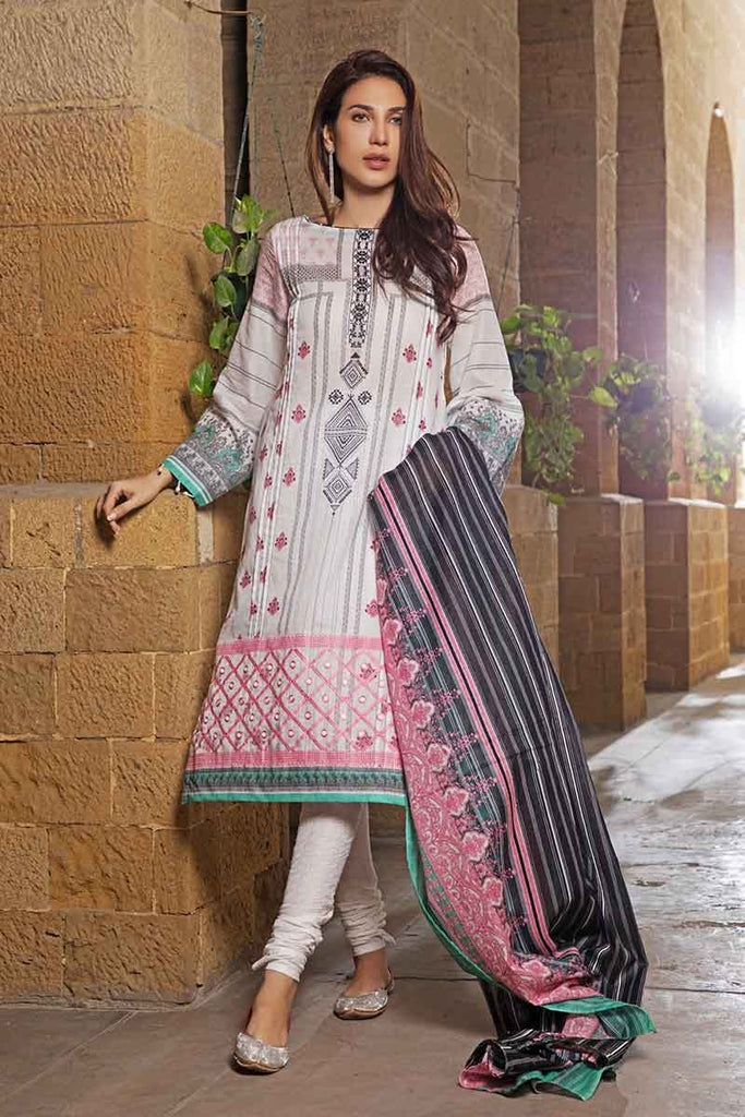 Gul Ahmed Malmal Collection 2019 – 3 PC Lawn Suit CL-494 A