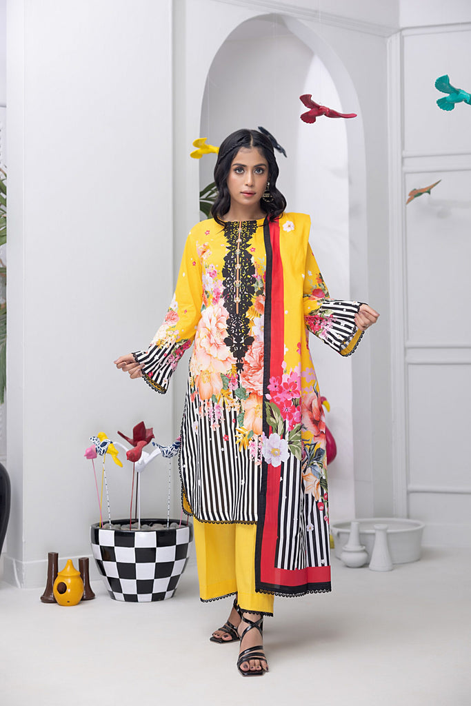 Salina Pop Printed Lawn Collection – SP-10