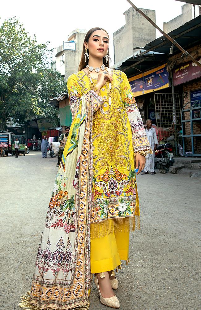 Rung by AlZohaib Digital Embroidered Collection – RDEC'21-11