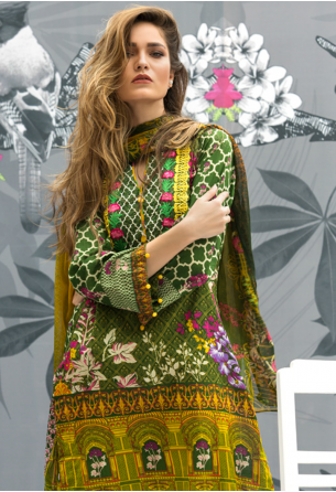 Al Zohaib Monsoon Festivana Lawn Collection Vol-2 – 08B