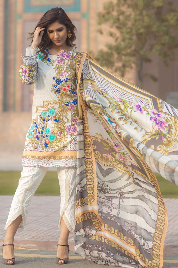 Firdous Spring/Summer Lawn Collection 2018 – EXC 18-14