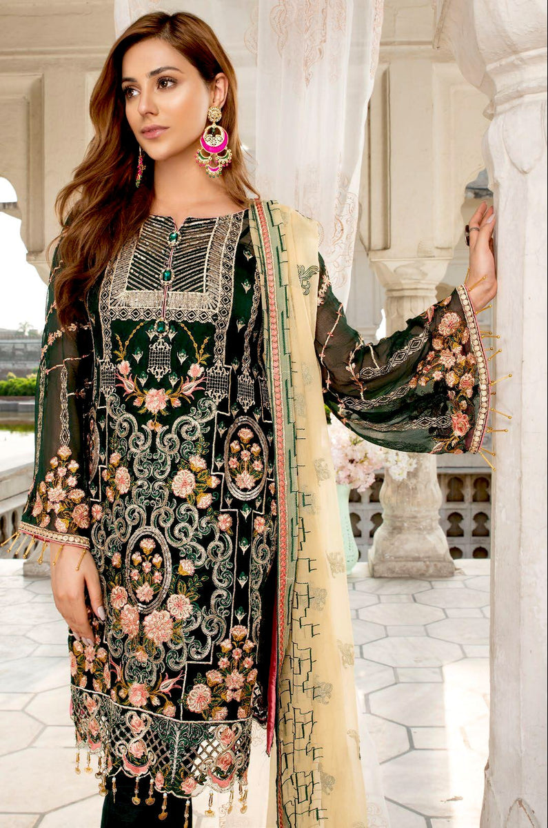 Maryam's Premium Luxury Embroidered Collection Vol-4 2019 – MP-145 ...