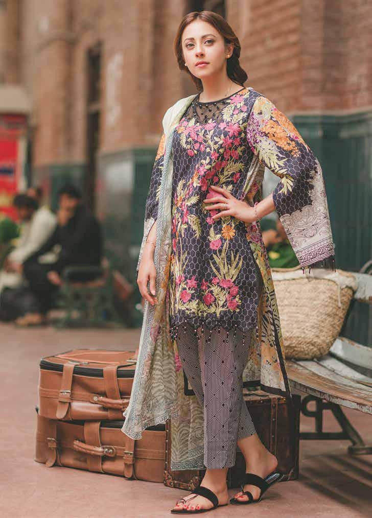 Urban Fashion Thread Work Embroidered Dark Purple Sharara Suit LSTV113778