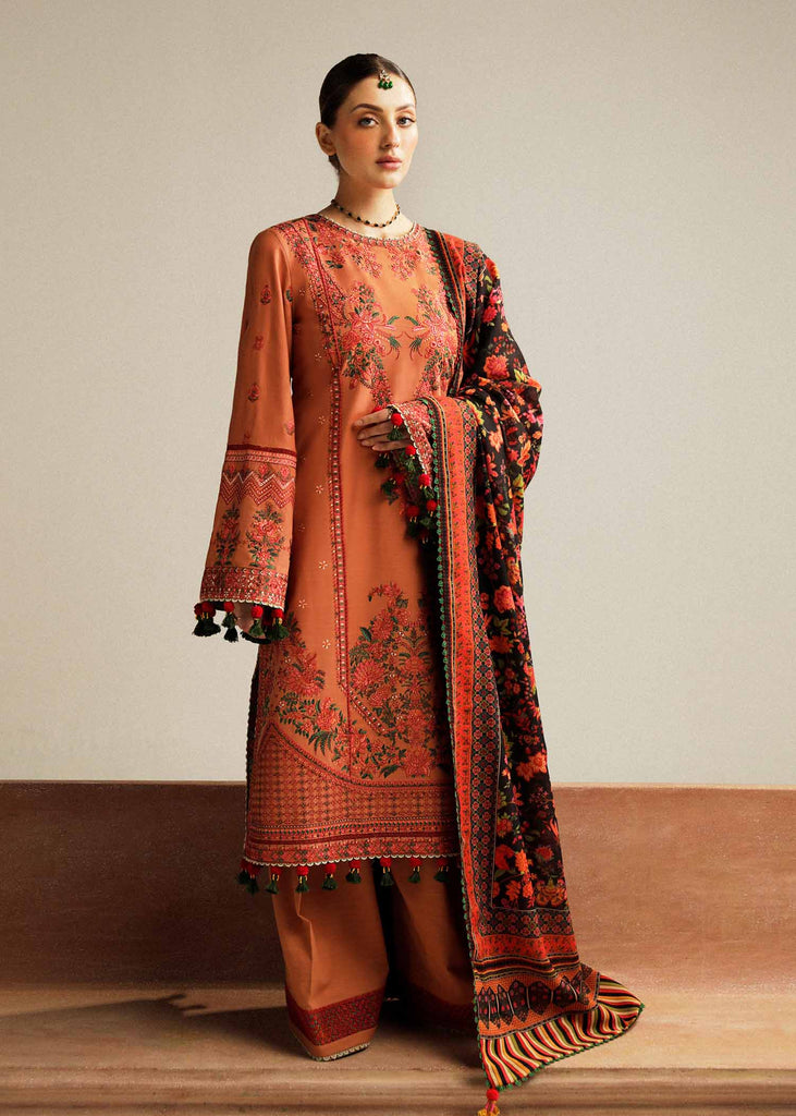 Hussain Rehar Winter Collection with Shawl –  Dusky