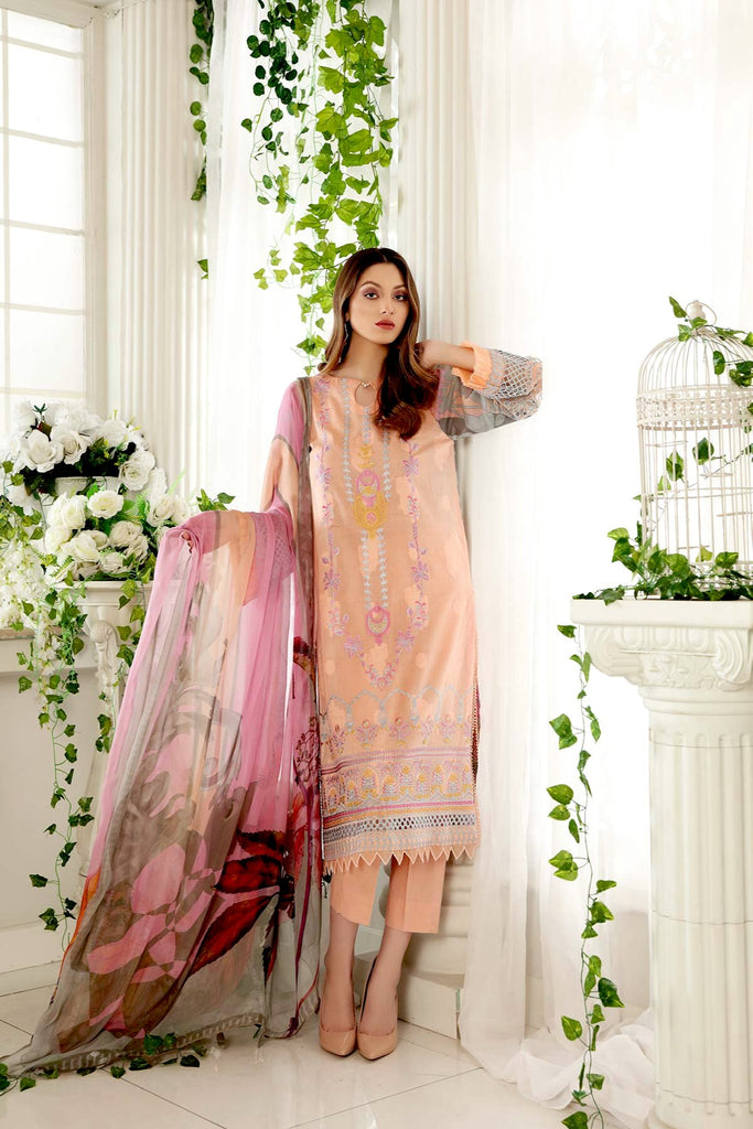 Charizma Reem Lawn Collection 2021 – Mellow Crepe RM-09