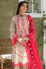 Charizma Signature Embroidered Lawn Karandi Collection 2021 – Crimson Blush CLK-08