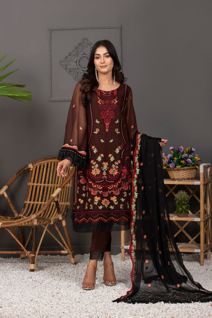 Meraki Embroidered Chiffon Collection Vol-3 – MCE3-15