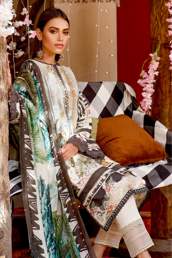 Jade by Firdous · Ombre Lawn Collection with Pure Silk Dupatta – 19676 A