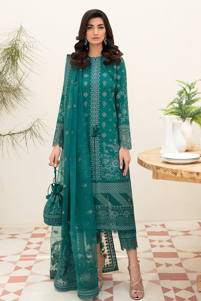 Afrozeh Festive Chikankari Lawn Collection – Tiffany Blue