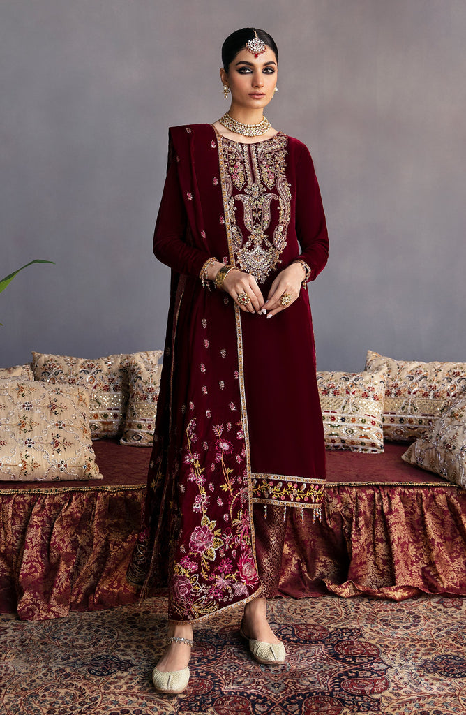 Emaan Adeel Makhmal Velvet Edition – MK-02 Roshanay