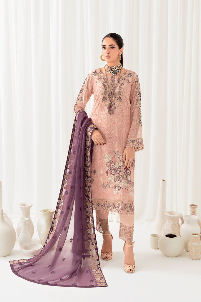 Ramsha Rangoon Luxury Chiffon Formal Collection – D-1007