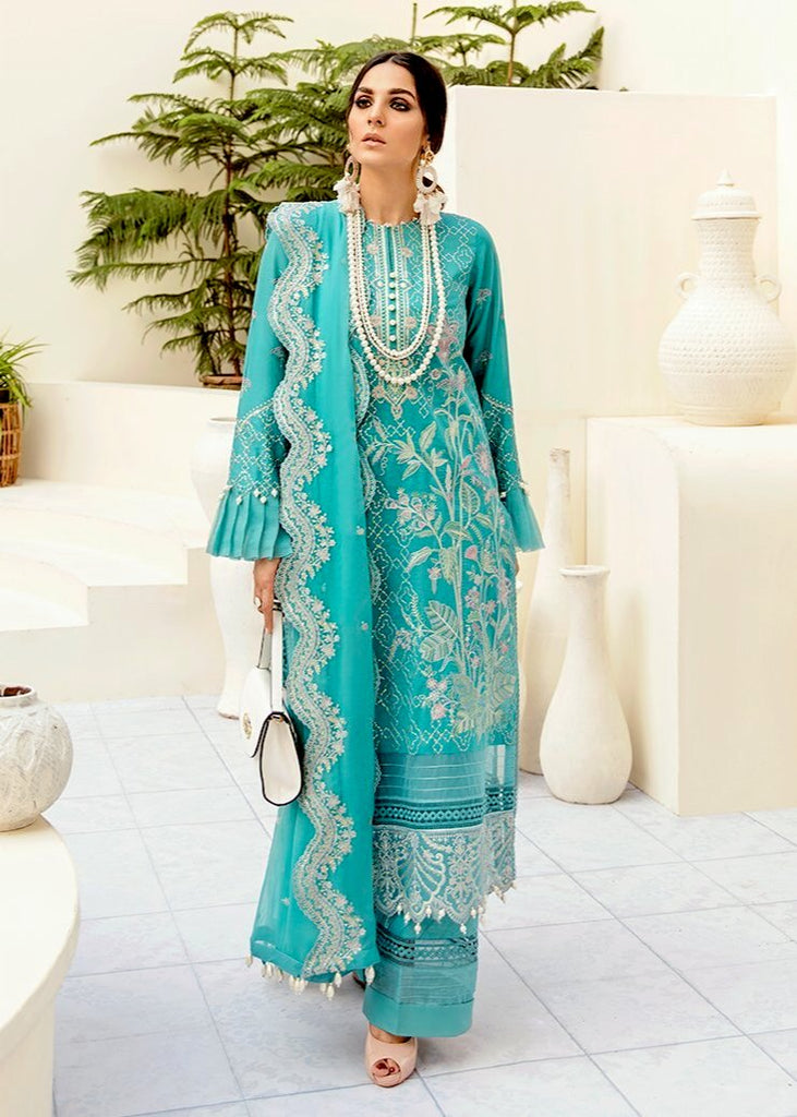 Afrozeh Summer Sonnet Lawn Collection '21 – Soothing Skies