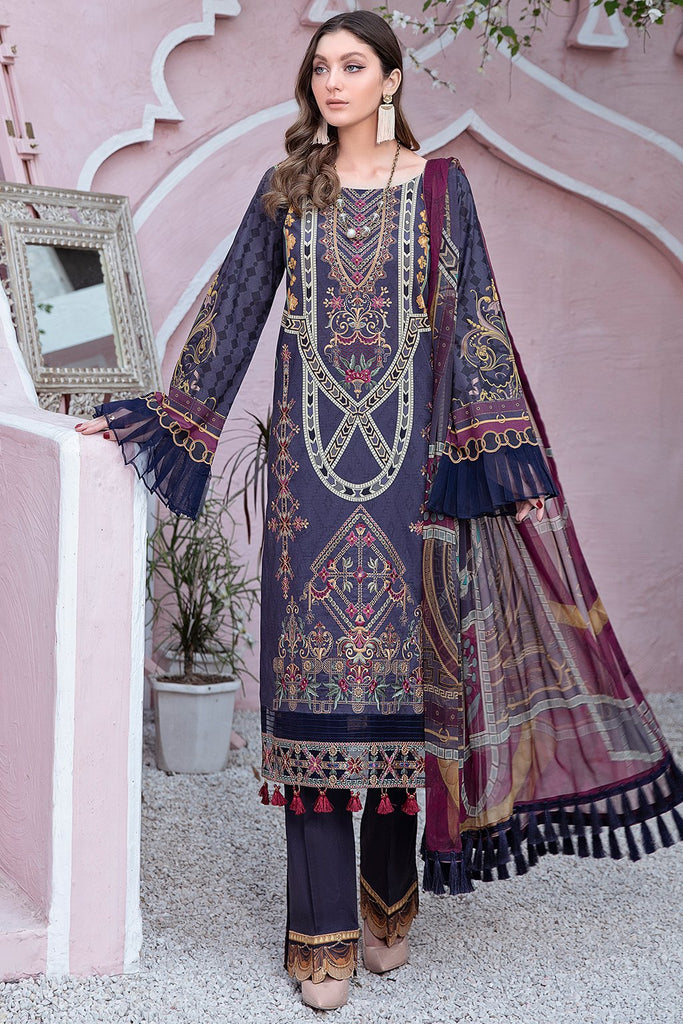 Riwayat by Ramsha Luxury Lawn Collection 2021 – Y-101